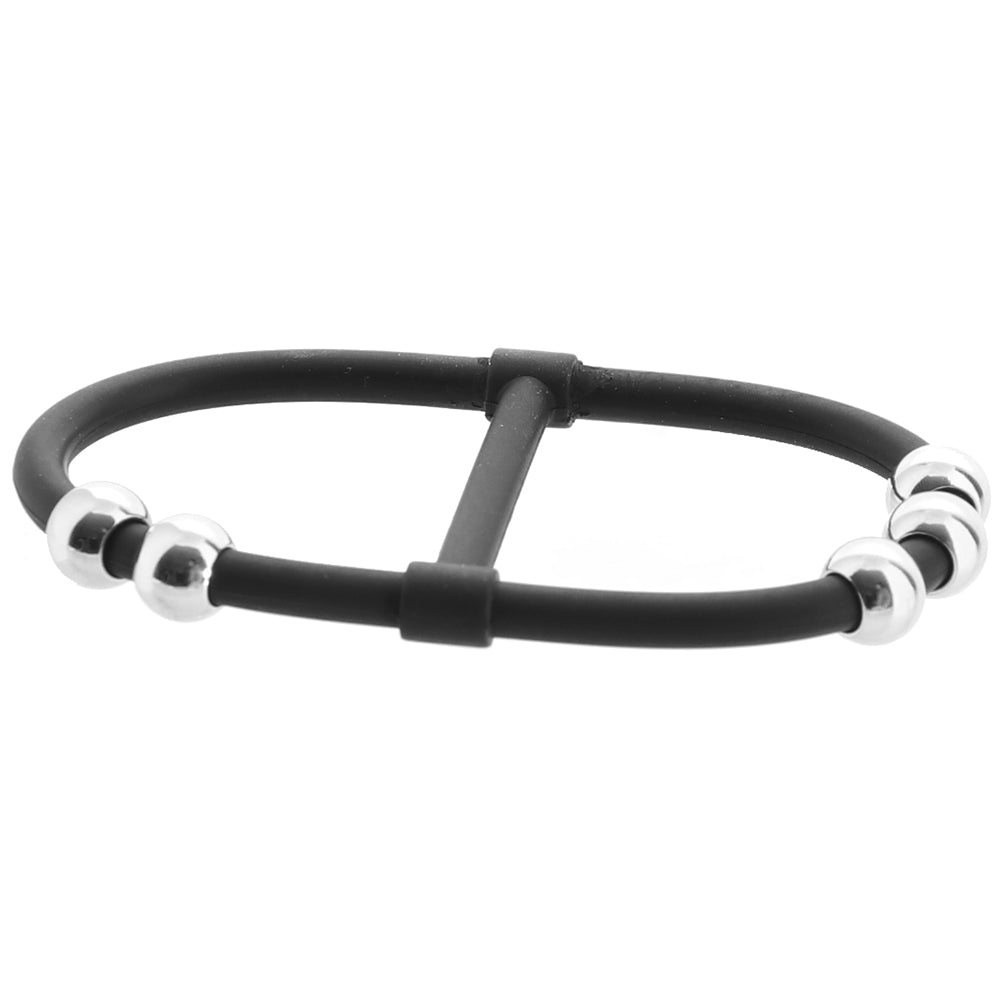 Steel Beaded Dual Silicone Maximizer - Tophatter's Adult Products Cock Rings - Tophatter Daily Deals