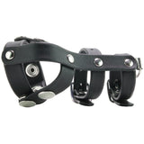 Blue Line Double Cock and Ball Strap with Leash Lead Bondage and Fetish > Cock and Ball Devices - Tophatter Daily Deals