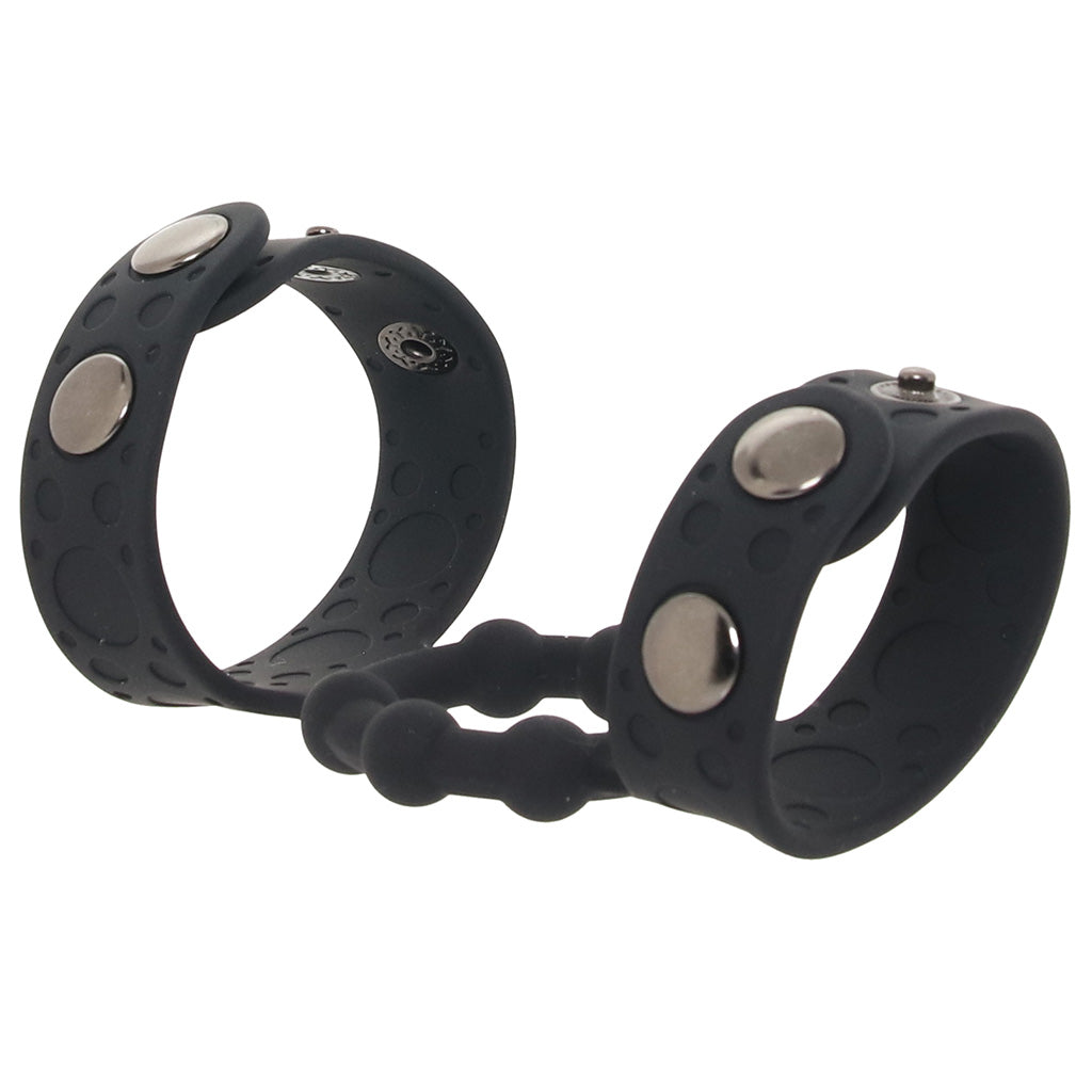Magic Beaded Cock Ring with Adjustable Ball Straps Bondage and Fetish > Cock and Ball Devices - Tophatter Daily Deals