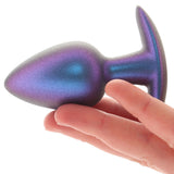 Ouch! Smooth Silicone 3.1 Inch Butt Plug in Metallic Blue Anal Sex Toys > Butt Plugs - Tophatter Daily Deals