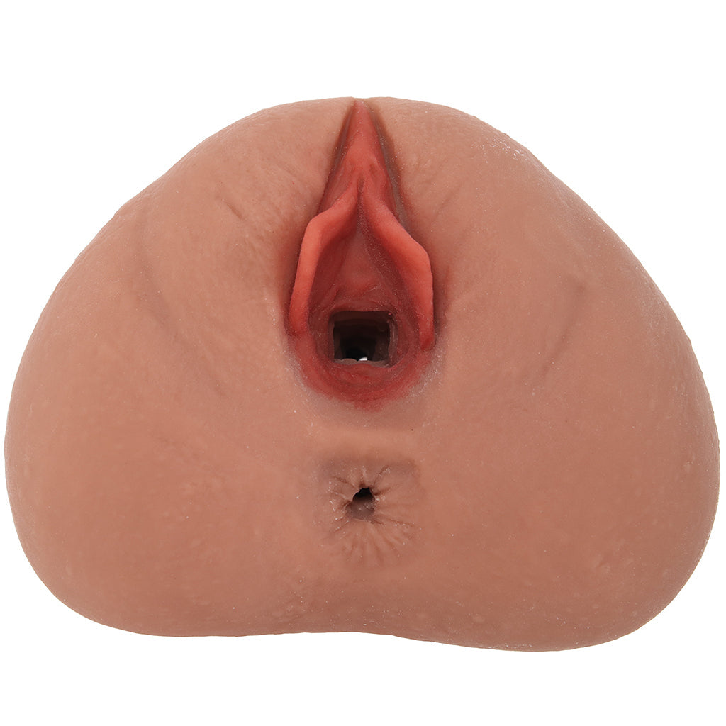 PDX Double Pounder Vibrating Squeeze Stroker in Brown - Tophatter's Adult Sex Toys Online Male Masturbators > Vibrating - Tophatter Daily Deals