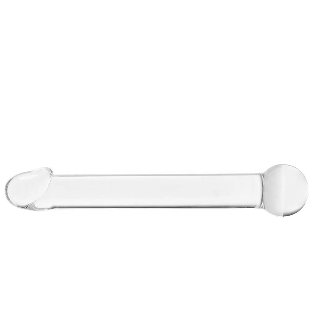 gläs 7 Inch Realistic Head Glass Dildo Dildo Sex Toys > Pyrex Glass Dildos - Tophatter Daily Deals