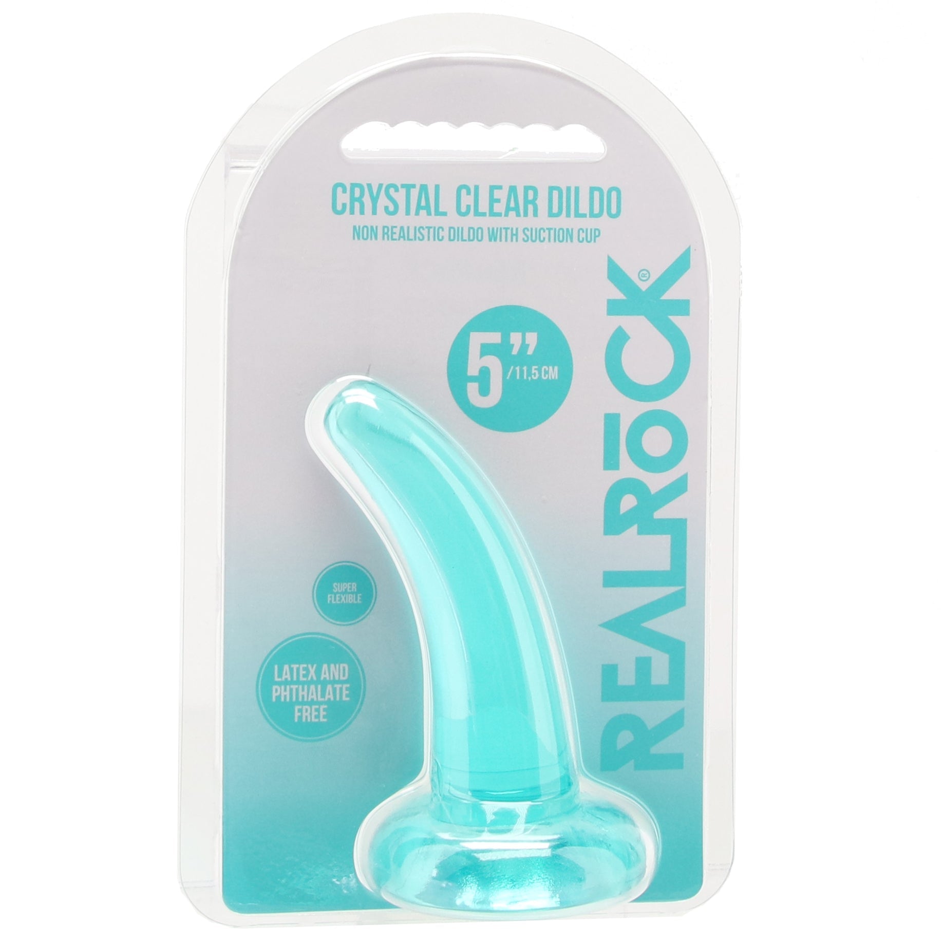 RealRock 5 Inch Slim Dildo in Turquoise Dildo Sex Toys > Anal Dildos - Tophatter Daily Deals
