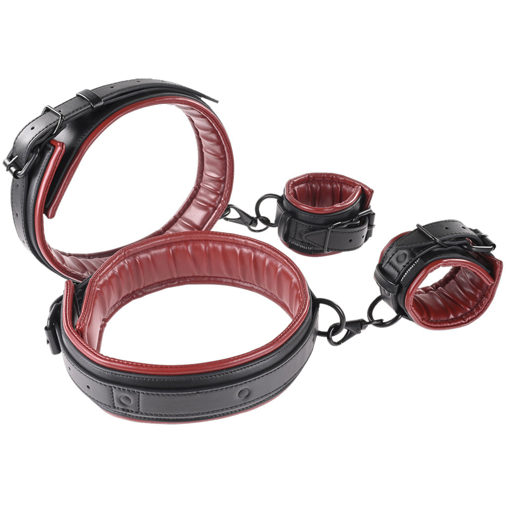 Saffron Thigh & Wrist Cuff Set - Tophatter's Adult Products Bondage and Fetish > Wrist and Ankle Cuffs - Tophatter Daily Deals