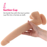 Size Queen 12 Inch Dildo in Ivory Dildo Sex Toys > Realistic Dildos - Tophatter Daily Deals