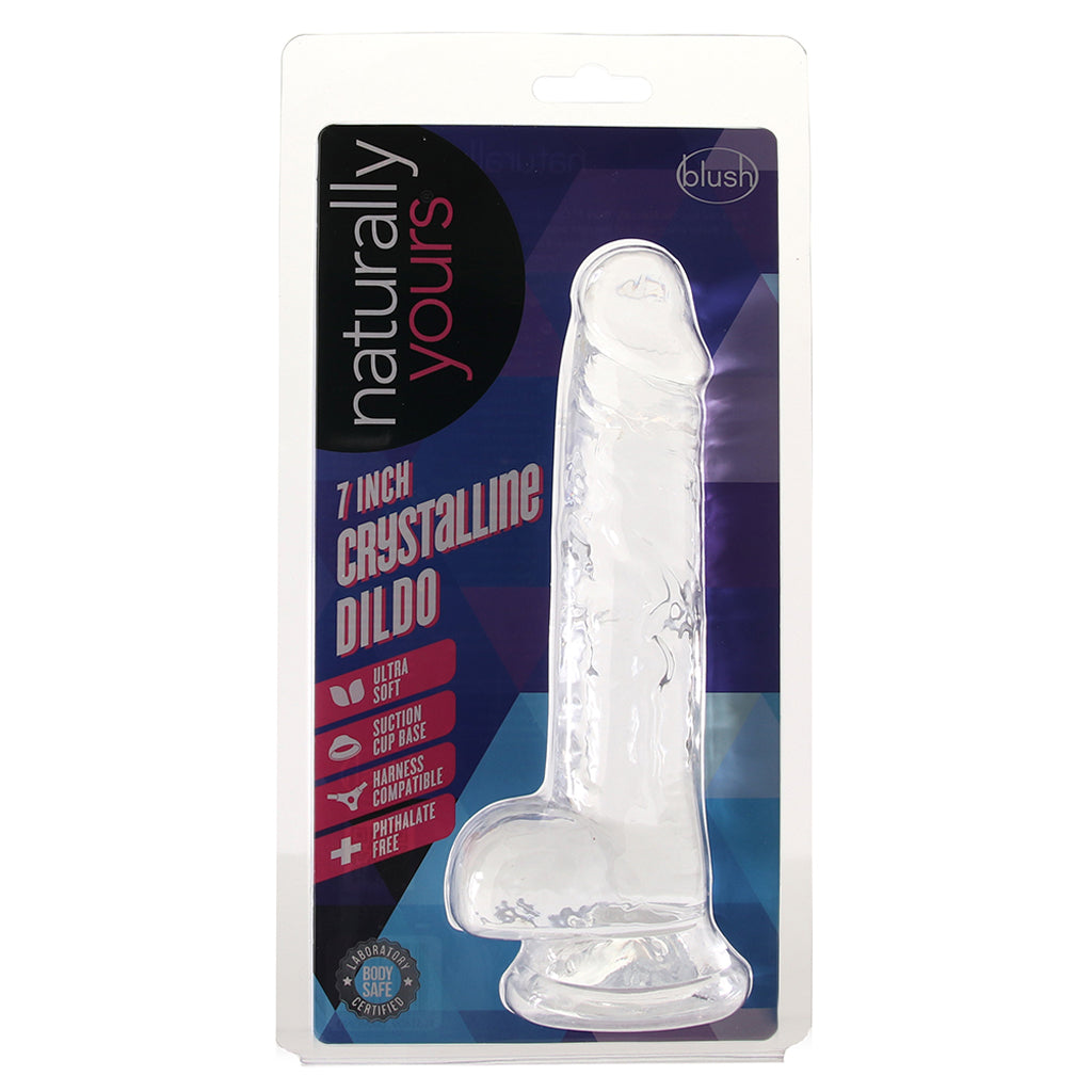 Naturally Yours 7 Inch Crystalline Dildo in Clear - Tophatter's Adult Products Dildo Sex Toys > Realistic Dildos - Tophatter Daily Deals