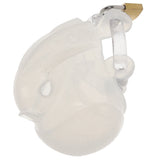 Blueline Full Restraint Silicone Chastity Device in Frosted Bondage and Fetish > Cock and Ball Devices - Tophatter Daily Deals