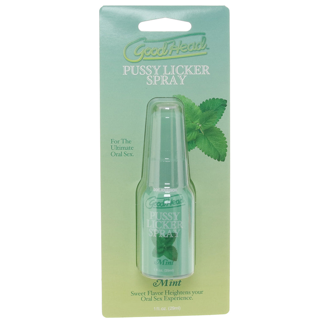 GoodHead Pussy Licker Spray 1fl.oz/29ml in Mint - Tophatter's Adult Sex Toys Online Lubes and Lotions > Flavored Sex Lubes - Tophatter Daily Deals