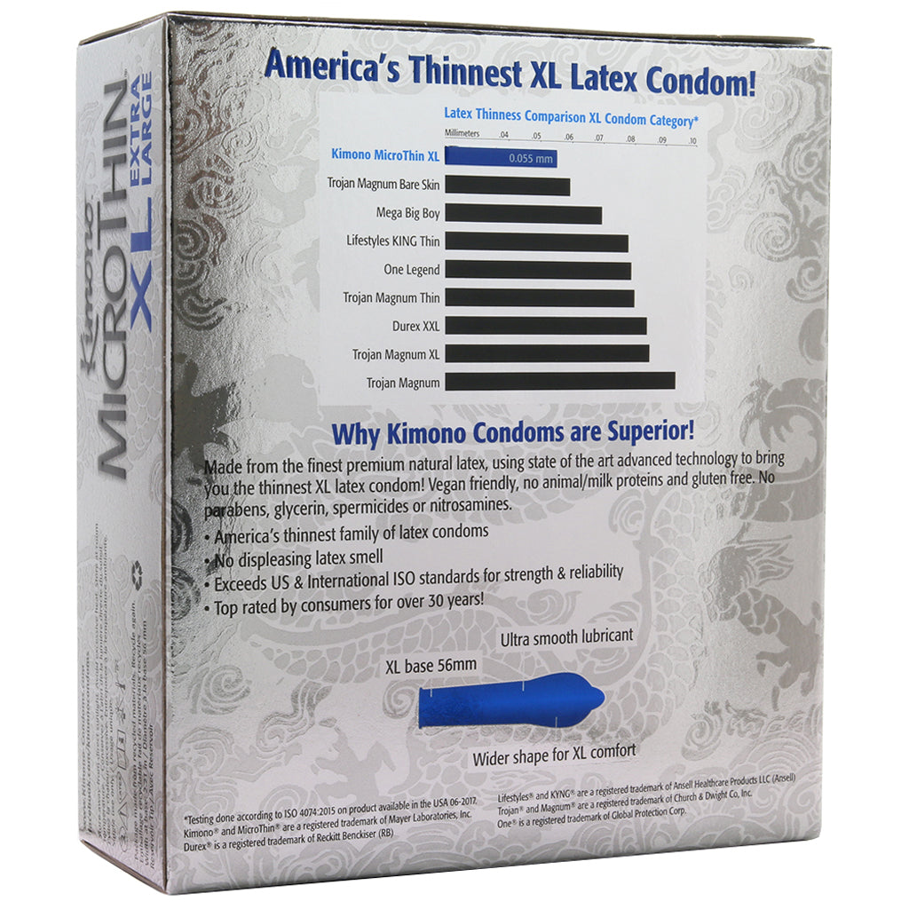 Kimono MicroThin XL Condoms in 36 Pack Condoms - Tophatter Daily Deals