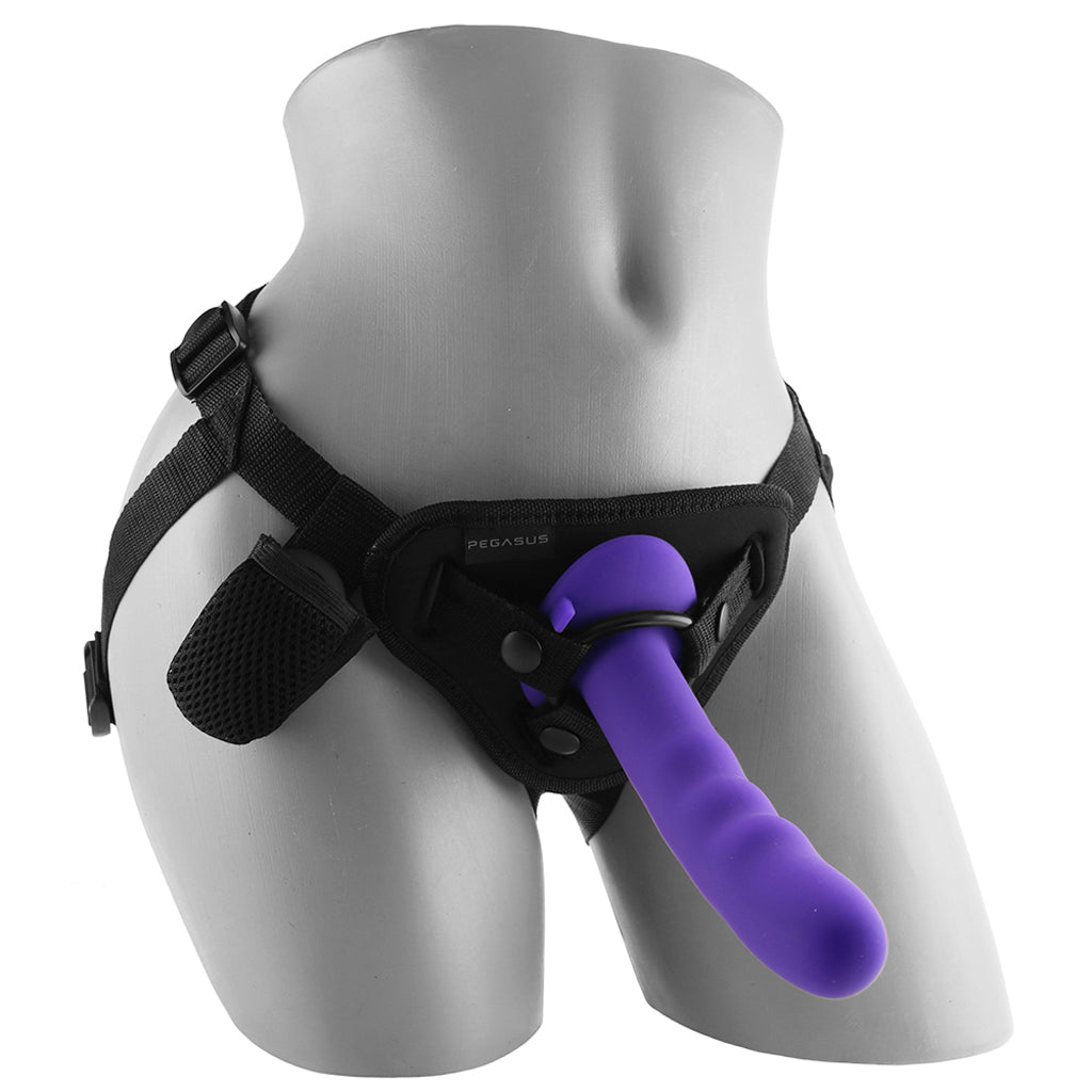 Pegasus Curved Wave 6 Inch Vibrating Pegging Set Vibrators > Strap-On & Wearable - Tophatter Daily Deals
