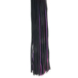 Long Suede Flogger in Black & Purple Bondage and Fetish > Whips and Crops - Tophatter Daily Deals