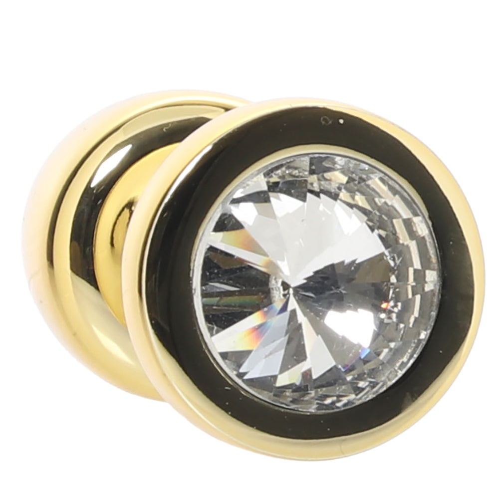 Gemsations 2 Inch Beginners Bling Bling Plug in Gold Anal Sex Toys > Butt Plugs - Tophatter Daily Deals