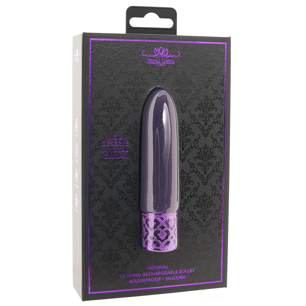 Royal Gems Imperial Bullet Vibe in Purple Vibrators > Bullet and Egg Vibrators - Tophatter Daily Deals