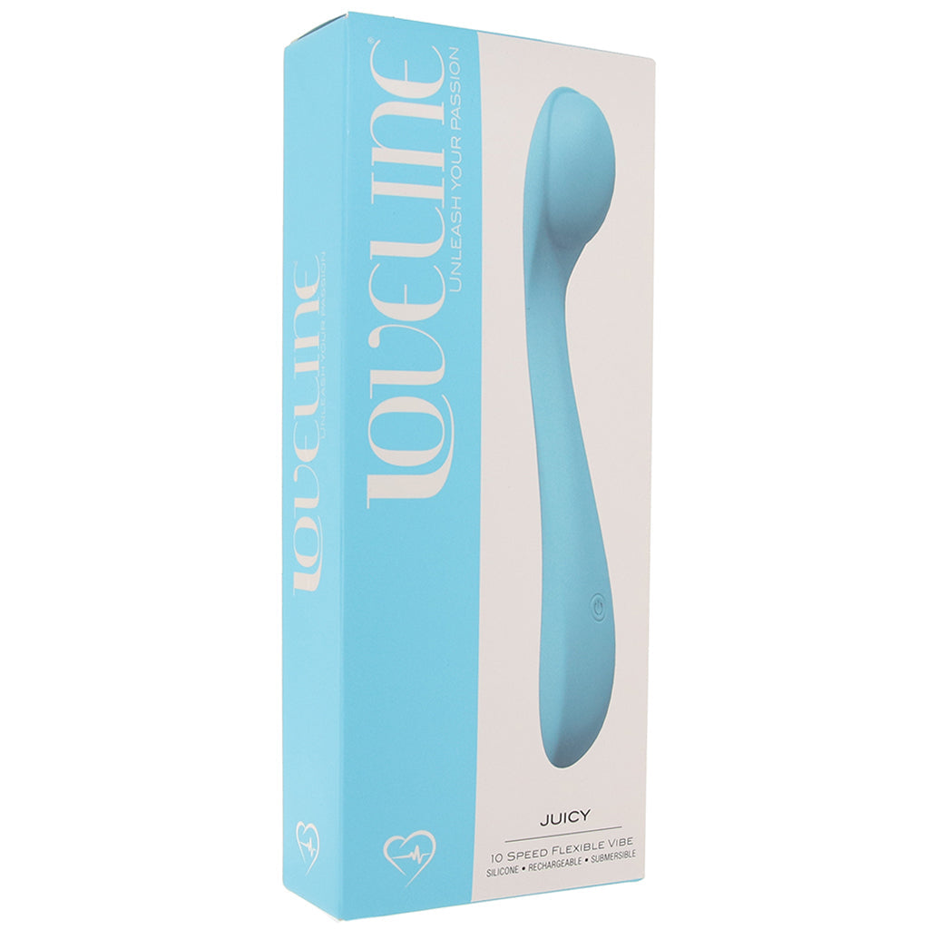 Loveline Juicy Flexible Vibe in Blue Vibrators > G-Spot Vibrators - Tophatter Daily Deals