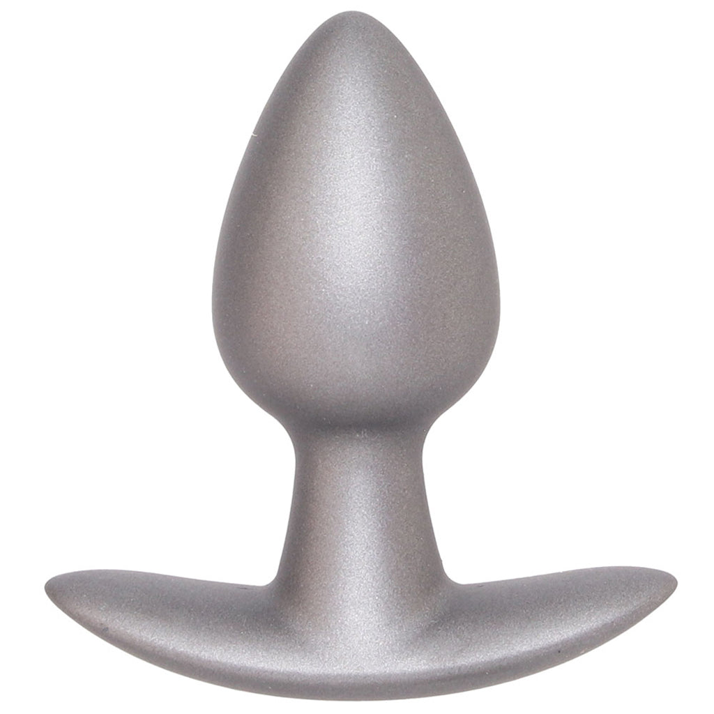 Ouch! Smooth Silicone 2.6 Inch Butt Plug in Gun Metal - Tophatter's Adult Sex Toys Online Anal Sex Toys > Butt Plugs - Tophatter Daily Deals