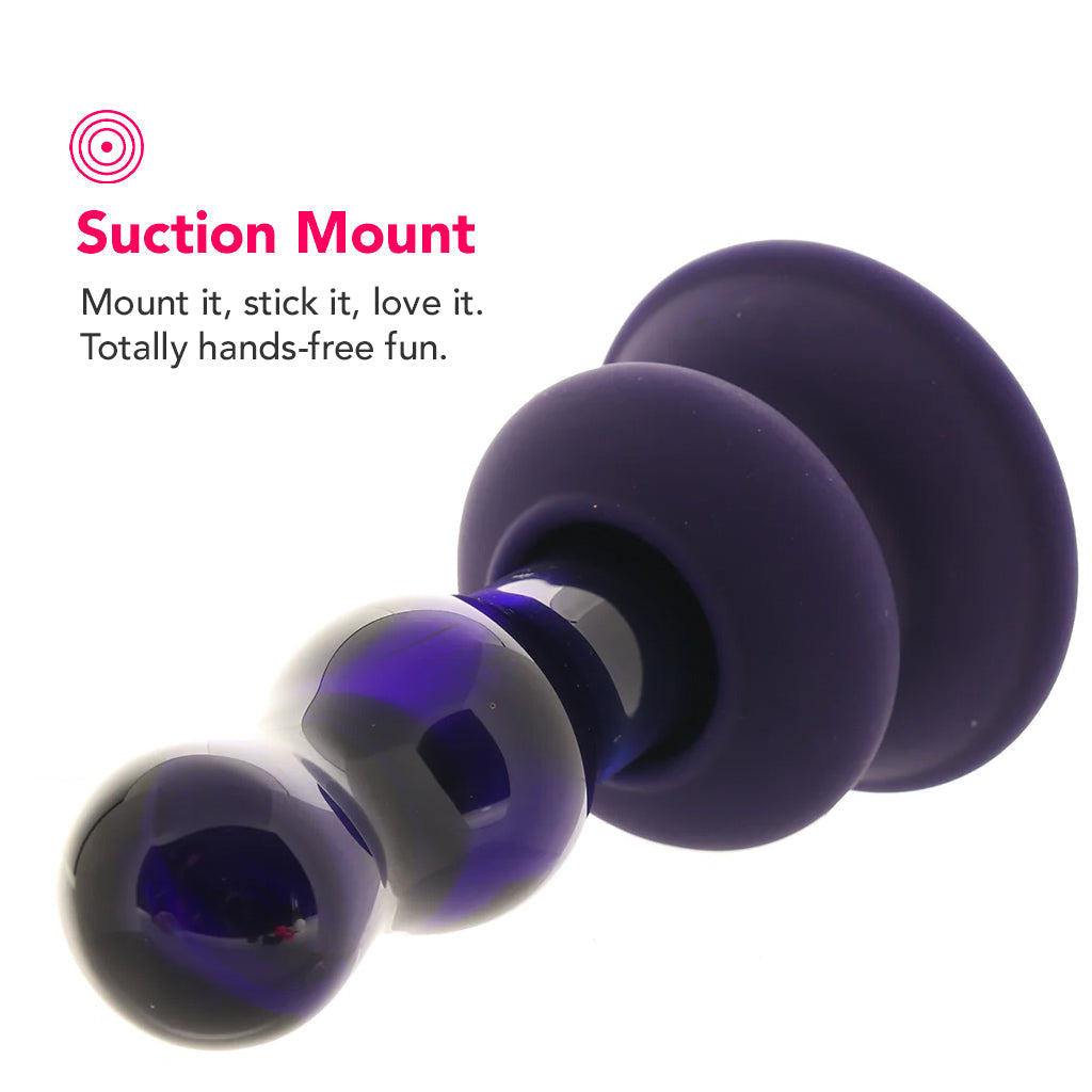 Icicles No.83 Vibrating Glass Plug in Purple Anal Sex Toys > Anal Vibrators - Tophatter Daily Deals