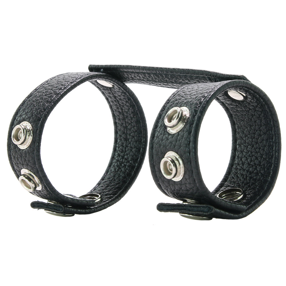 Blue Line Duo Snap Cock and Ball Ring Bondage and Fetish > Cock and Ball Devices - Tophatter Daily Deals