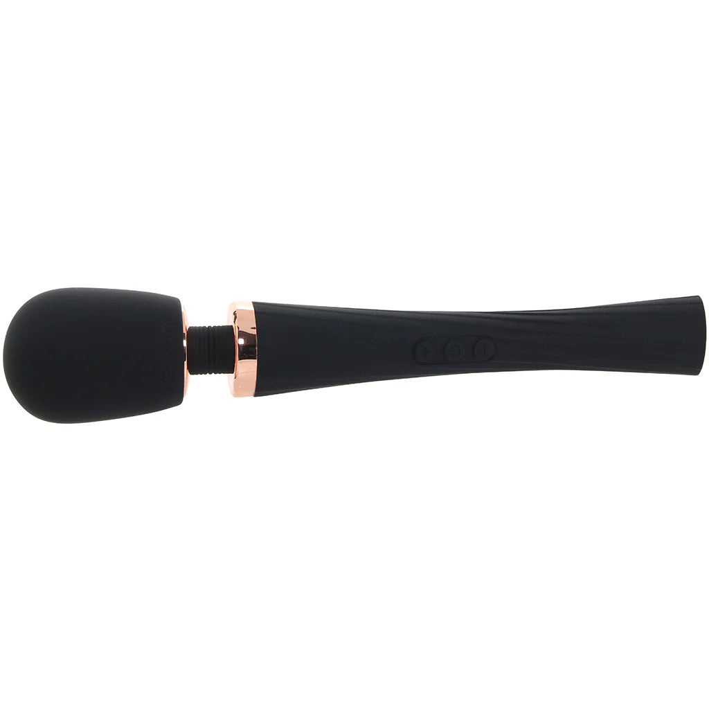 PinkCherry Luxury Slim Rechargeable Wand in Black Vibrators > Wands - Tophatter Daily Deals