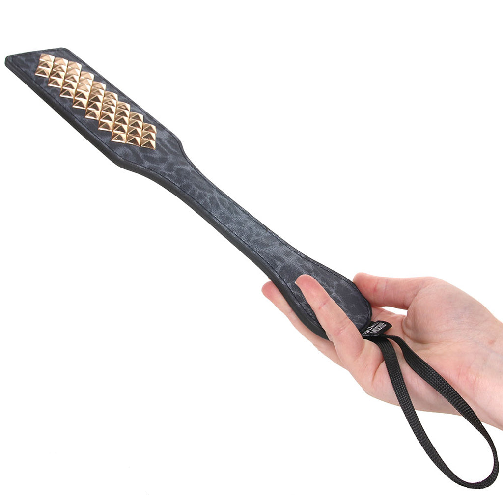 Sex & Mischief Cougar Studded Paddle Bondage and Fetish > Whips and Crops - Tophatter Daily Deals
