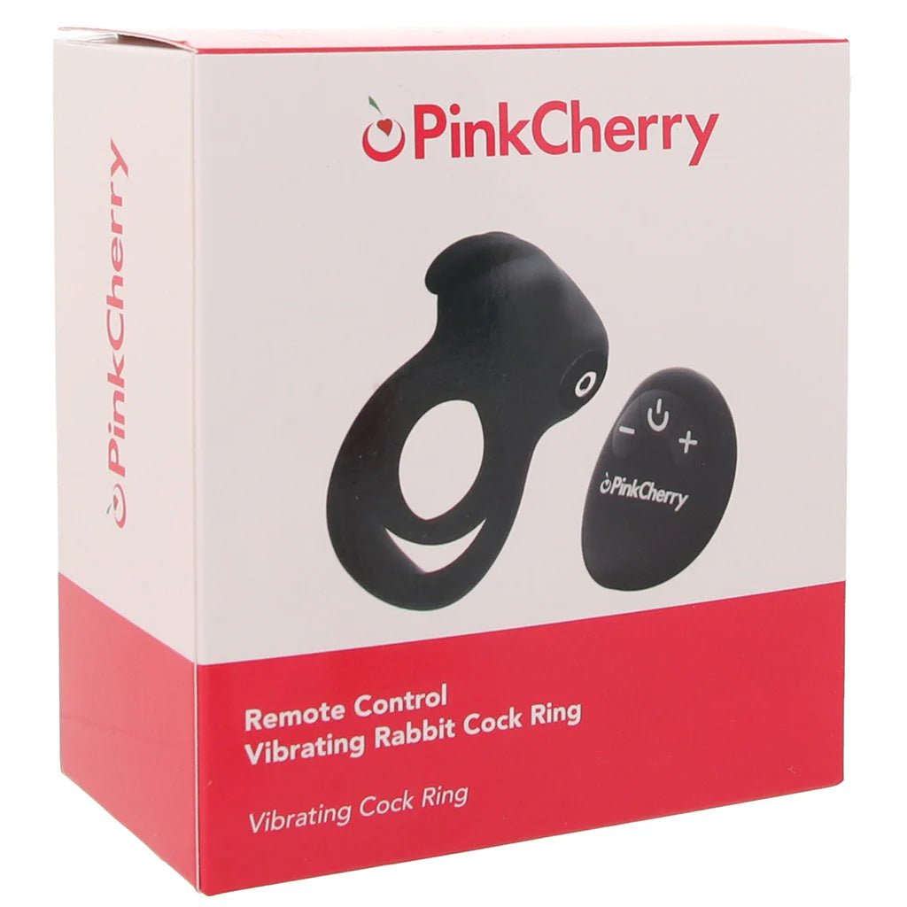 PinkCherry Remote Vibrating Rabbit Cock Ring Cock Rings - Tophatter Daily Deals