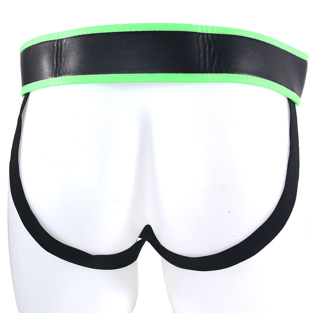 Ouch! Glow In The Dark Striped Pouch Jock Strap /XL Bondage and Fetish > Men's Bondage Wear - Tophatter Daily Deals