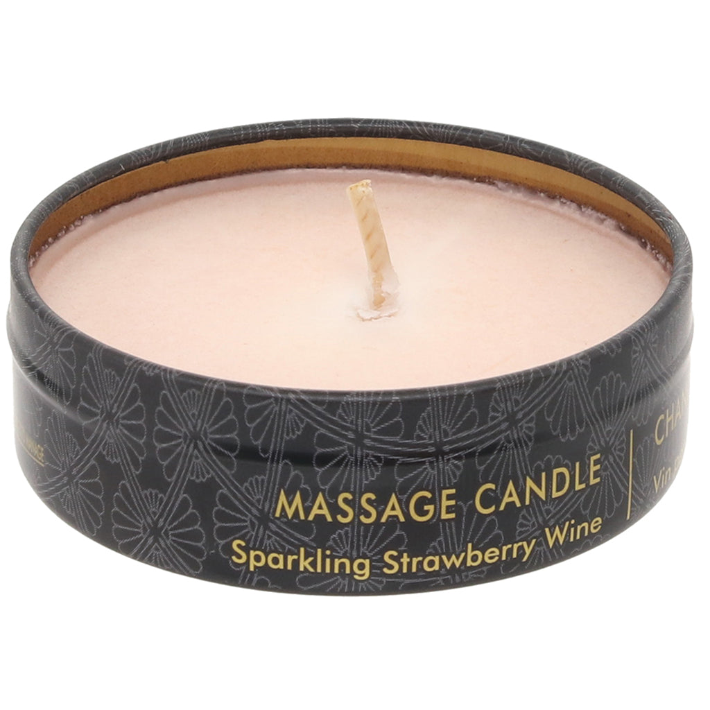 Romance Mini Massage Candle 1oz/30ml in Strawberry Wine Sensual Love > Massage - Tophatter Daily Deals