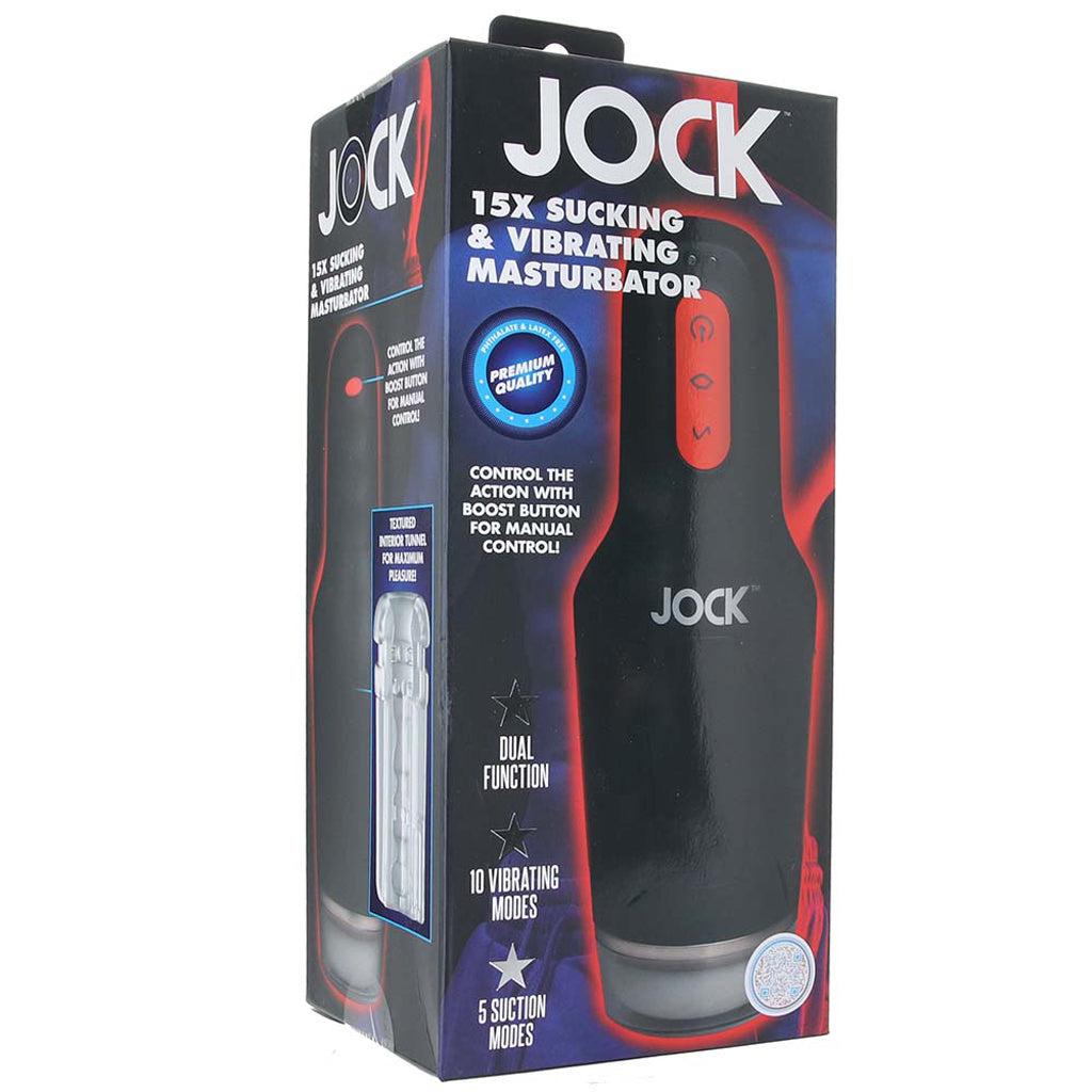 Jock 15X Sucking & Vibrating Masturbator Sex Toys for Men - Tophatter Daily Deals