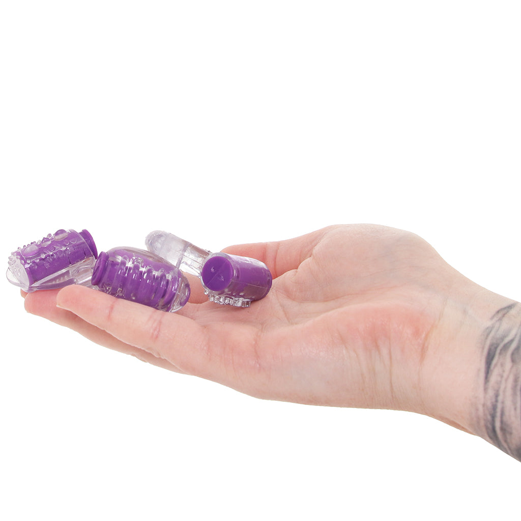 PinkCherry Master Trio Vibrating Rings Set - Tophatter's Adult Products Cock Rings - Tophatter Daily Deals