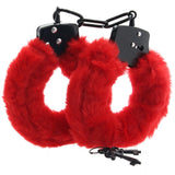 Master Series Cuffed in Fur Wrist Cuffs in Red Bondage and Fetish > Wrist and Ankle Cuffs - Tophatter Daily Deals