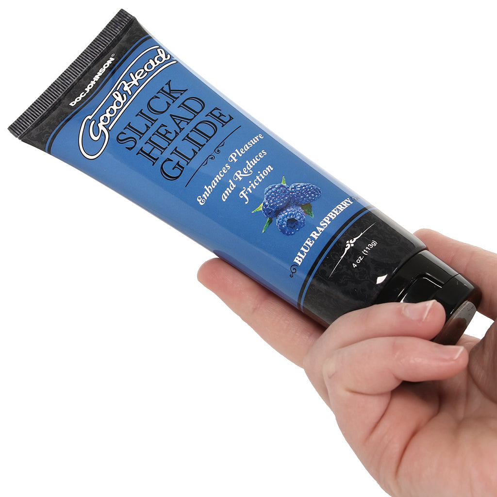 GoodHead Slick Head Glide 4oz/113g in Blue Raspberry Lubes and Lotions > Flavored Sex Lubes - Tophatter Daily Deals