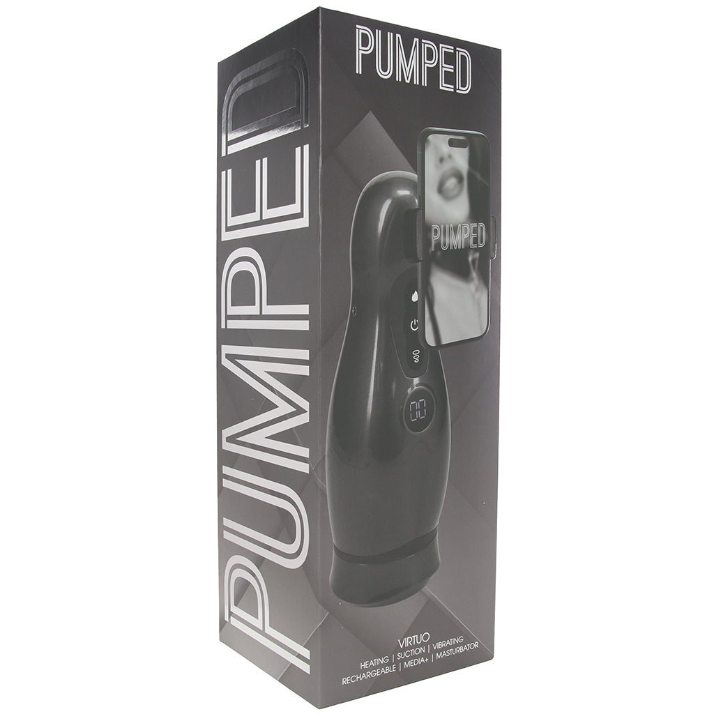 Pumped Virtuo Auto Stroker in Gunmetal - Tophatter's Adult Sex Toys Online Male Masturbators > Auto Strokers - Tophatter Daily Deals