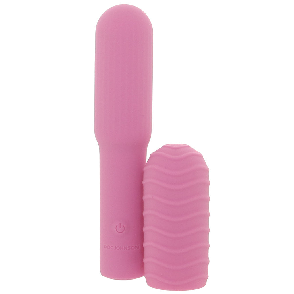 Pocket Rocket Elite Vibe with Texture Sleeve in Pink Vibrators > Bullet and Egg Vibrators - Tophatter Daily Deals