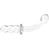 gläs 8 Inch Ribbed G-Spot Glass Dildo Dildo Sex Toys > G-Spot Dildos - Tophatter Daily Deals