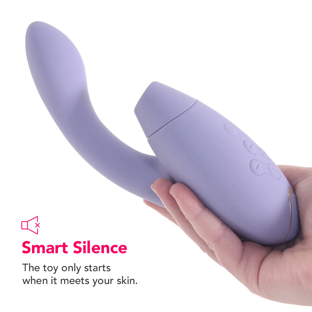 Womanizer Duo 2 Clitoral & G-Spot Stimulator in Lilac Vibrators > Clitoral Suction & Stimulation - Tophatter Daily Deals