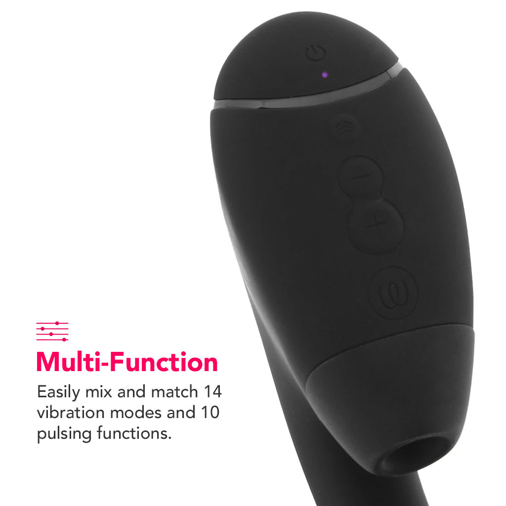 Womanizer Next Duo Clitoral Suction & G-Spot Vibe in Black Vibrators > G-Spot Vibrators - Tophatter Daily Deals