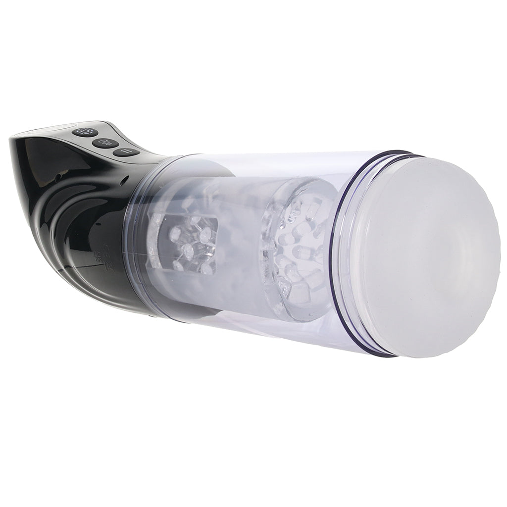 Pumped StrokeMate Auto Stroker in Black - Tophatter's Adult Sex Toys Online Male Masturbators > Auto Strokers - Tophatter Daily Deals