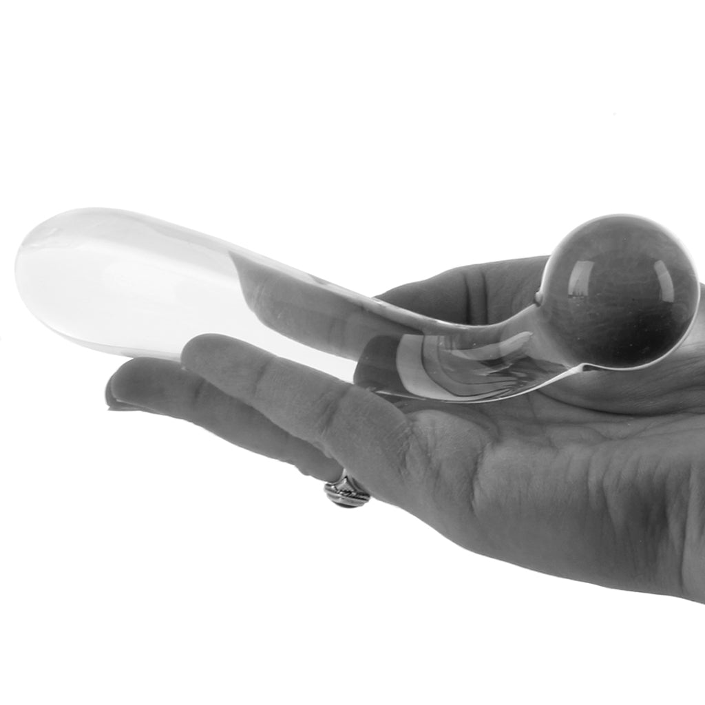 Crystal Premium Glass G-Spot Wand in Clear Dildo Sex Toys > G-Spot Dildos - Tophatter Daily Deals