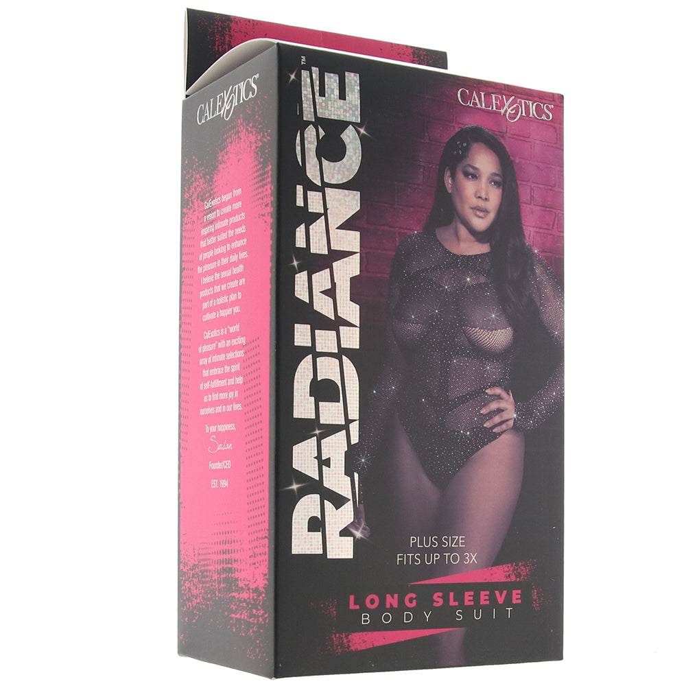 Radiance Long Sleeve Black Body Suit XL - Tophatter's Adult Sex Toys Online Lingerie > Lingerie - Tophatter Daily Deals