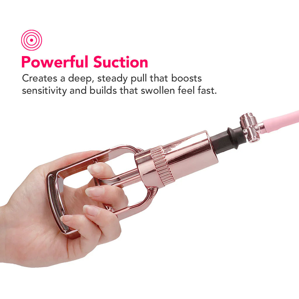 Pumped Rose Gold Clitoral & Nipple Pump Set in Medium Bondage and Fetish > Nipple Stimulators & Clamps - Tophatter Daily Deals