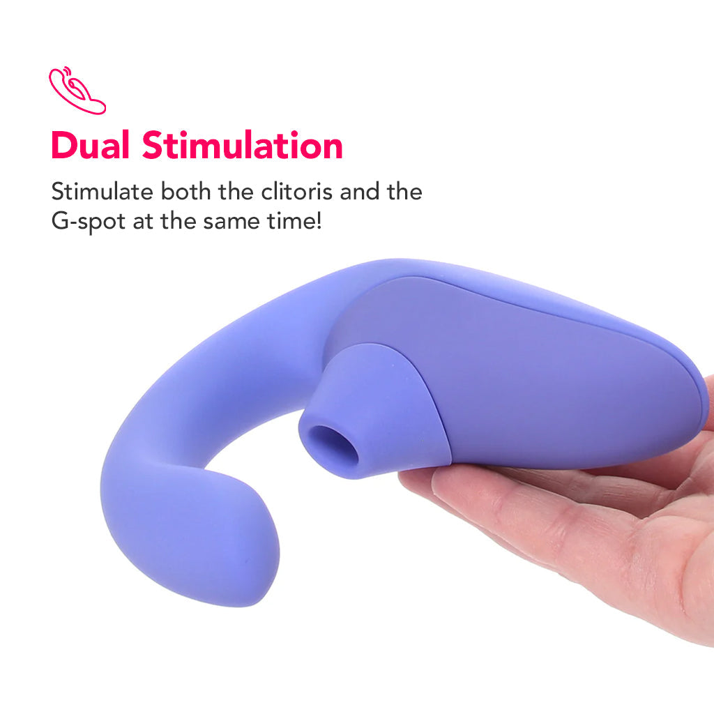 Womanizer Blend Dual Stimulator in Blue Vibrators > G-Spot Vibrators - Tophatter Daily Deals