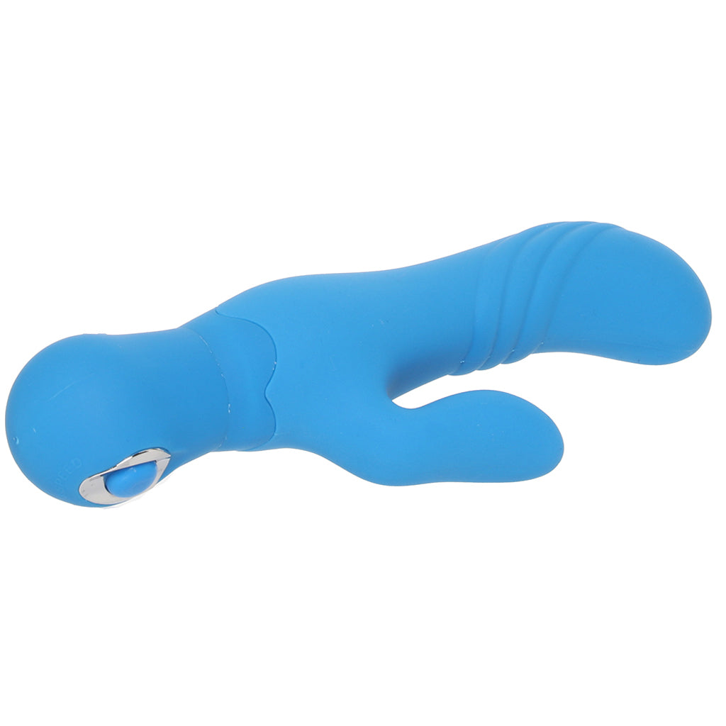 Posh Silicone Thumper G Vibe in Blue Vibrators > Rabbit Vibrators - Tophatter Daily Deals