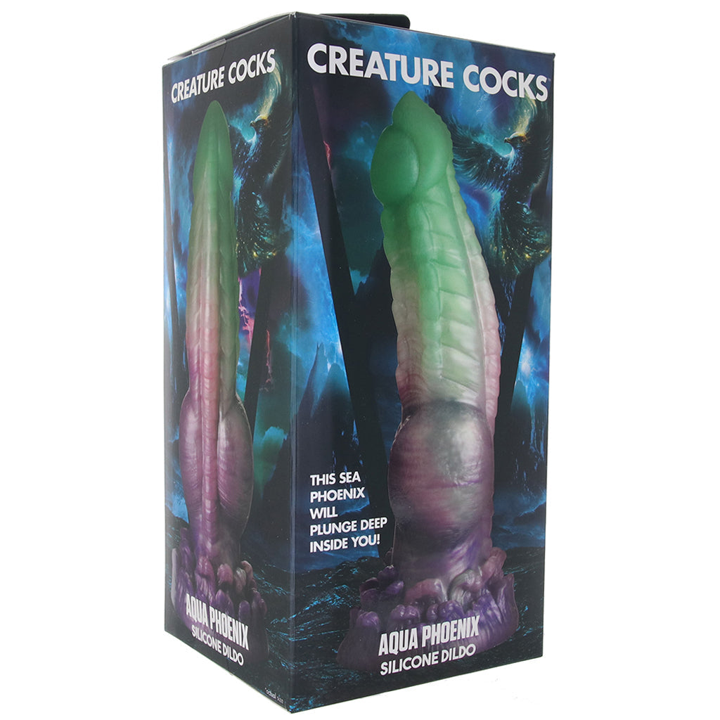 Creature Cocks Aqua Phoenix Dildo - Tophatter's Adult Products Dildo Sex Toys > Non-Phallic Dildos - Tophatter Daily Deals