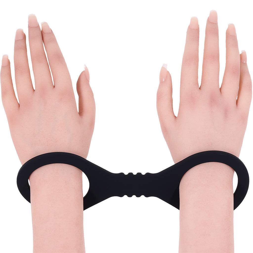 Sex & Mischief Shadow Silicone Cuffs in Large Bondage and Fetish > Wrist and Ankle Cuffs - Tophatter Daily Deals