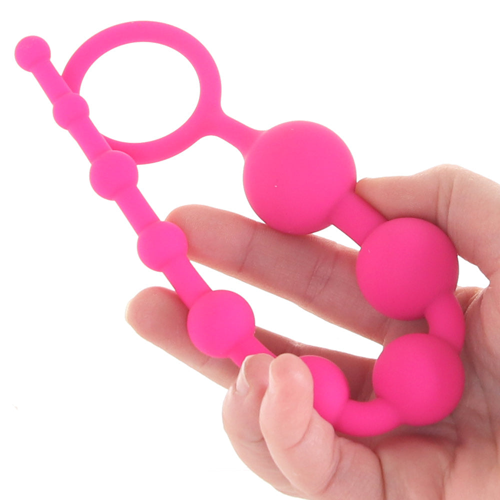 All About Anal Seamless Anal Beads in Pink - Tophatter's Adult Sex Toys Online Anal Sex Toys > Anal Beads - Tophatter Daily Deals