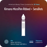 Kimono MicroThin Ribbed & Sensi-Dots in 12 Pack Condoms - Tophatter Daily Deals