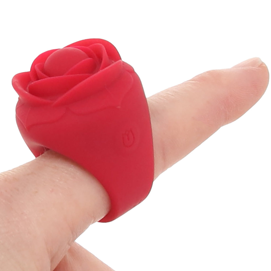 Bloomgasm Rose Ring Finger Vibe Vibrators > Finger Vibrators - Tophatter Daily Deals