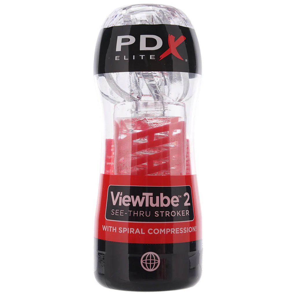 PDX Elite ViewTube 2 See-Thru Stroker Male Masturbators > Discreet Masturbators - Tophatter Daily Deals