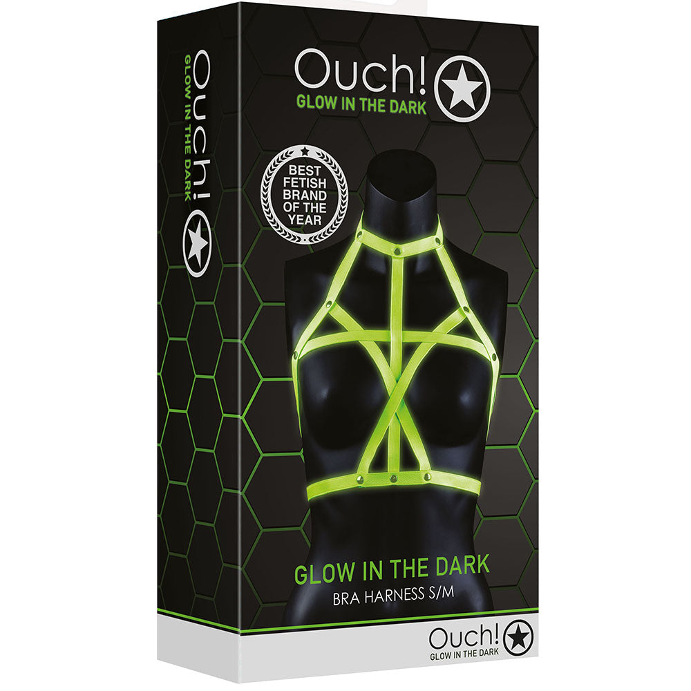 Ouch! Glow In The Dark Bra Harness /M Bondage and Fetish > Men's Bondage Wear - Tophatter Daily Deals