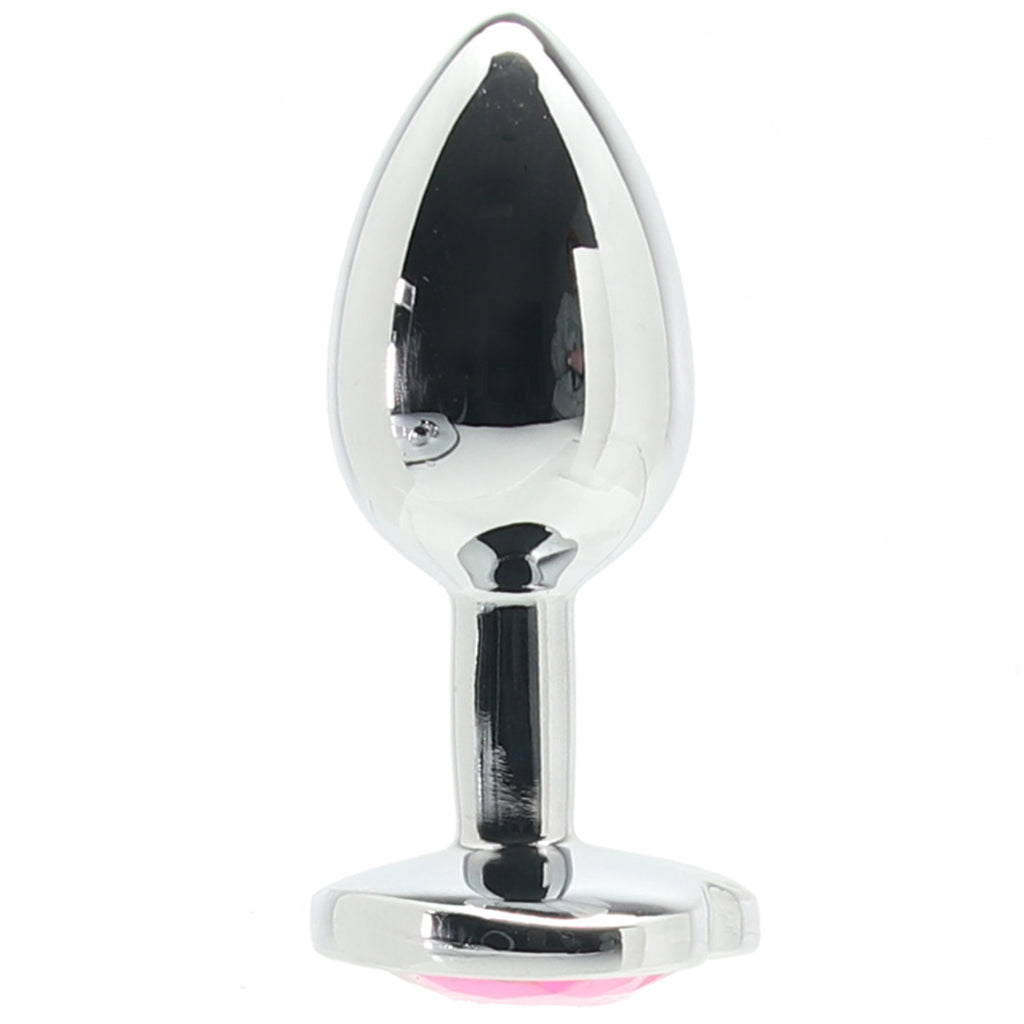 Ouch! Pink Heart Gem Plug in Small - Tophatter's Adult Products Anal Sex Toys > Butt Plugs - Tophatter Daily Deals