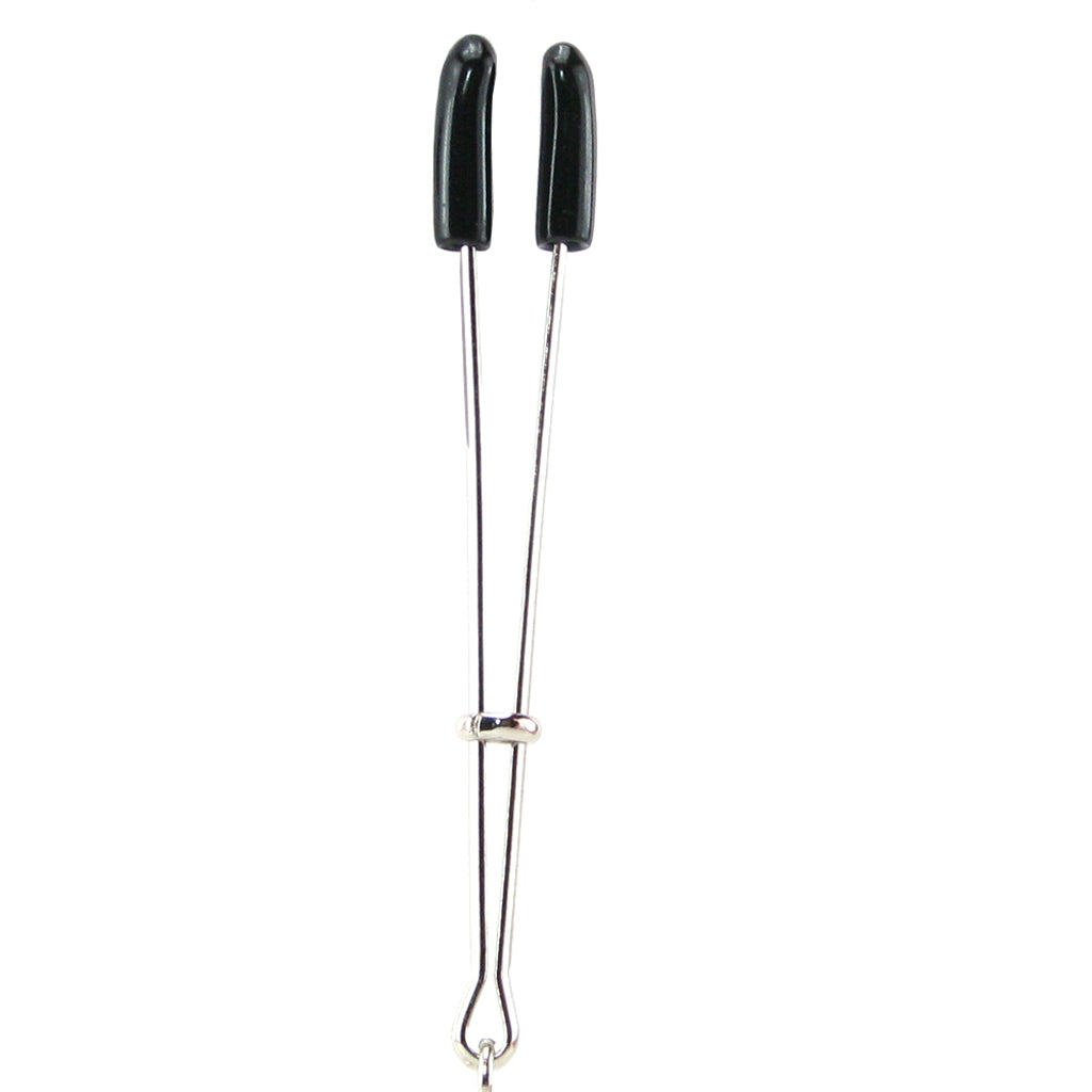 Tweezer Clit Clamp with Purple Beads Bondage and Fetish > Nipple Stimulators & Clamps - Tophatter Daily Deals